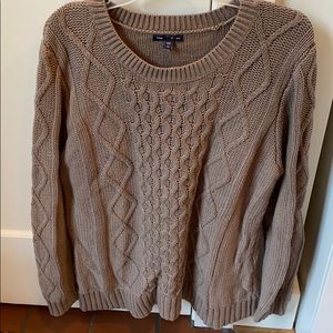 Oversized gap chunky knit pullover sweater